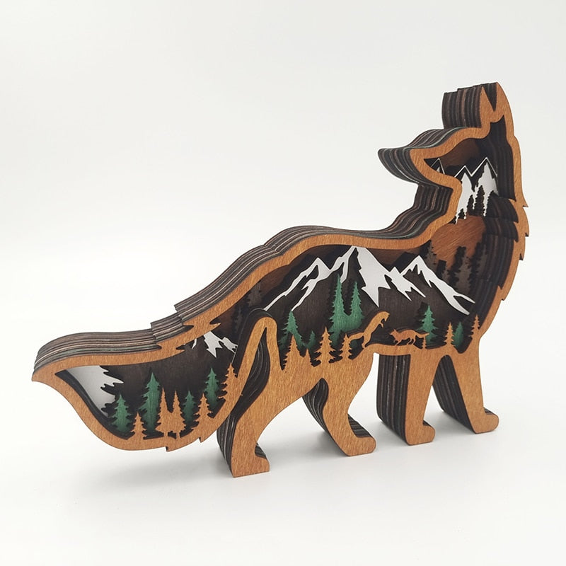 Animals Hollow Wood Ornament7