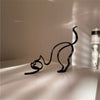 Dog &amp; Cat Line Art Sculpture