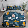 Cozy Cat Print Bedding Set for Cat Lovers2