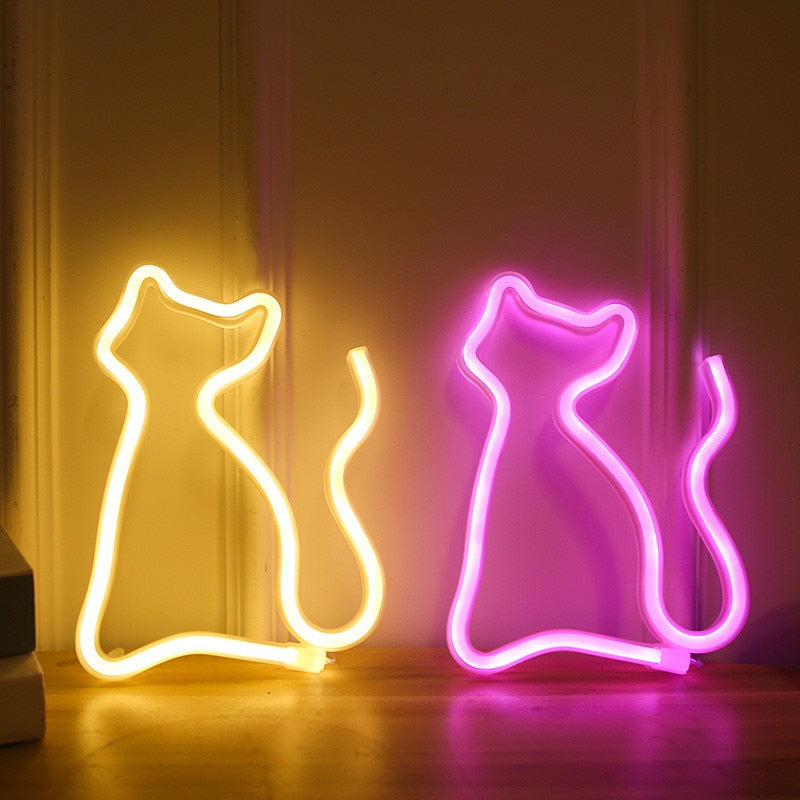 Cat Neon LED Lamp6