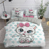 Cozy Cat Print Bedding Set for Cat Lovers1