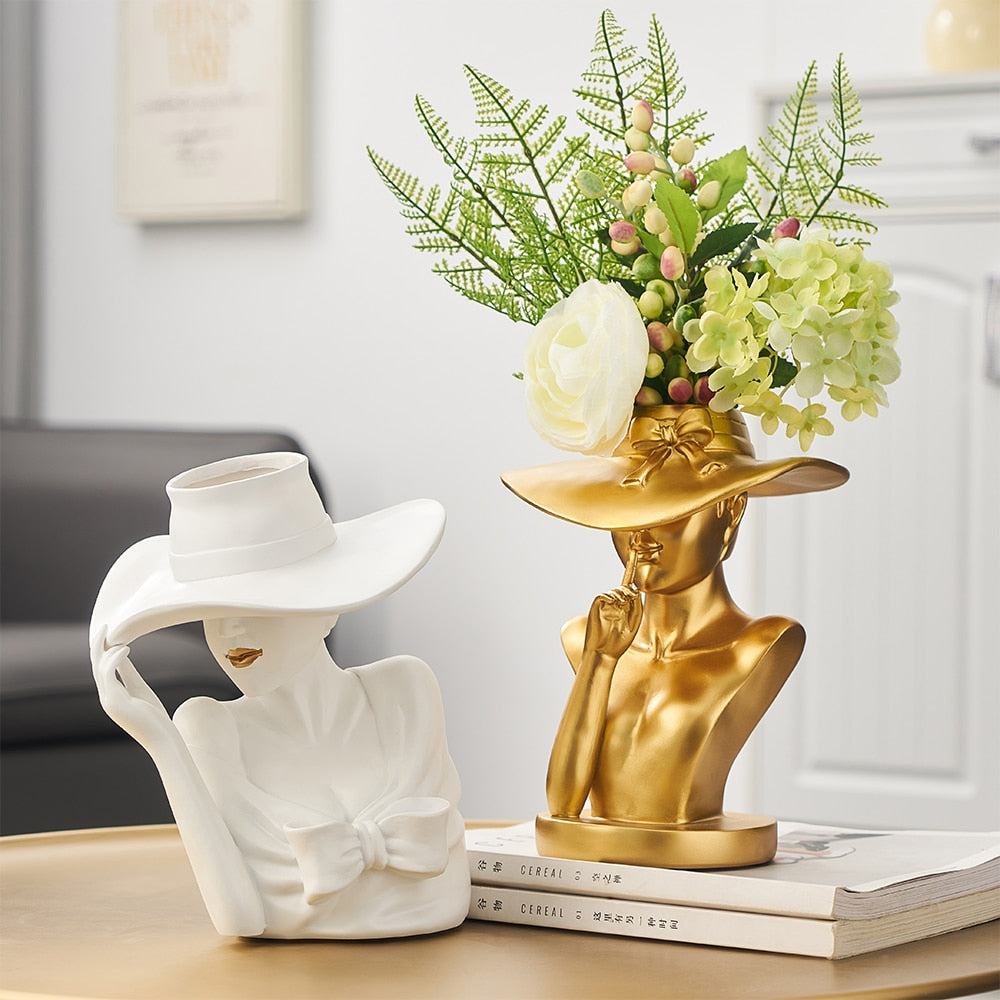 Modern Statue Flower Vase