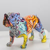 Colorful Bulldog Figurine