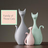 Cat Family Miniature Figurine