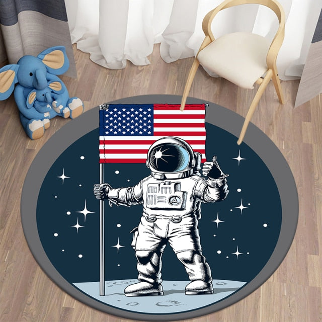 Astronaut Round Carpet