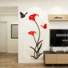 3D Mirror Flower Wall Sticker for home decor2
