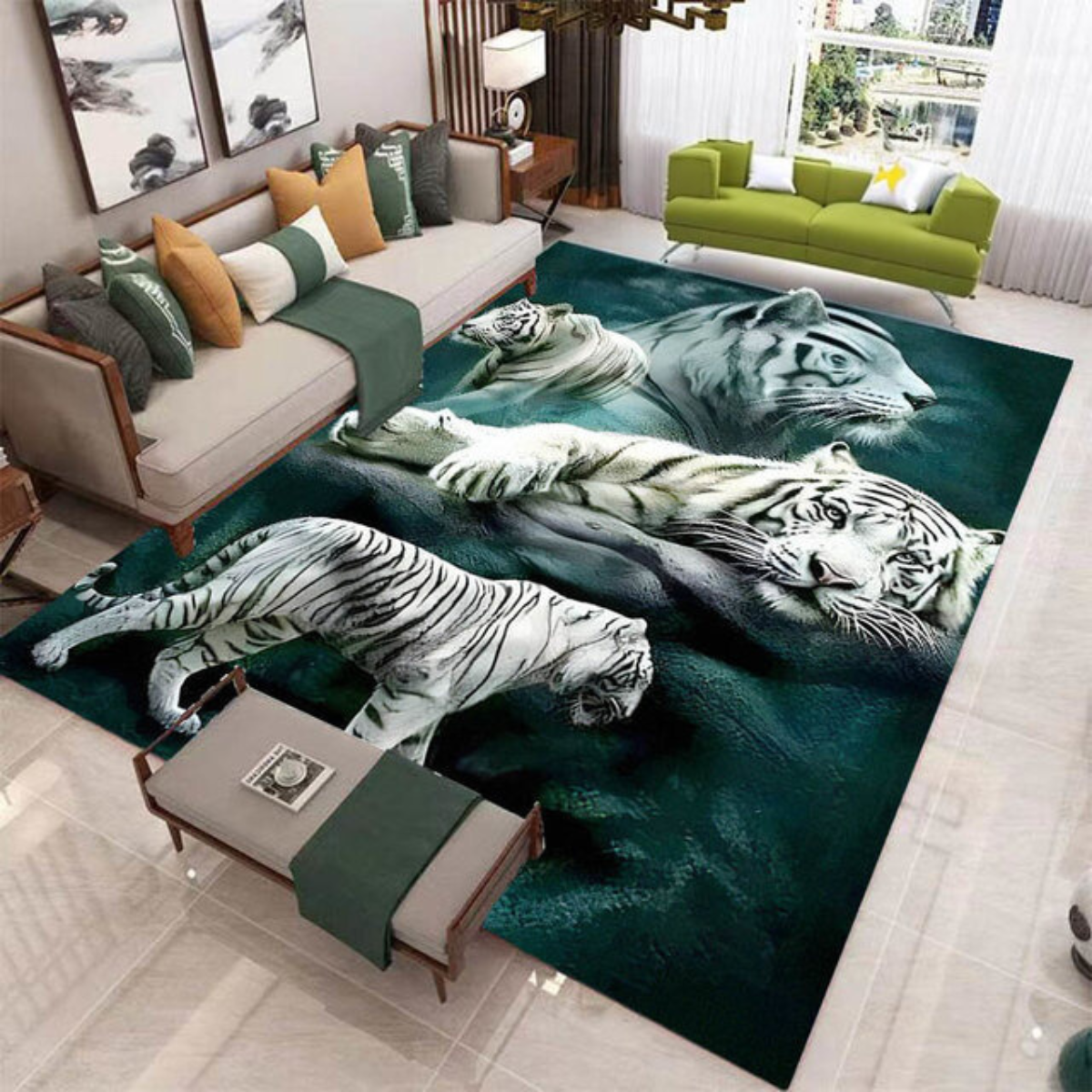 3D Tiger Carpet