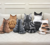 Cat Shape Plush Cushion
