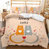 Lovely Cat Print Bedding Set