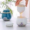 Cute Cat Ceramic Tea Mug/Lid