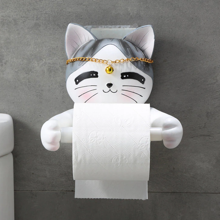Cat Dog Toilet Paper Holder for bathroom decor1