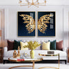 Nordic Golden Butterfly Wall Art