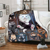 Cozy Cat 3D Flannel Blanket1