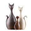 Ceramic Cat Family Ornament Set for home decoration3