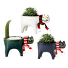 Whimsical cat-shaped ceramic flower pot for indoor &amp; outdoor decor7