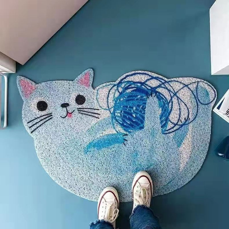 PVC Cartoon Cat Doormat