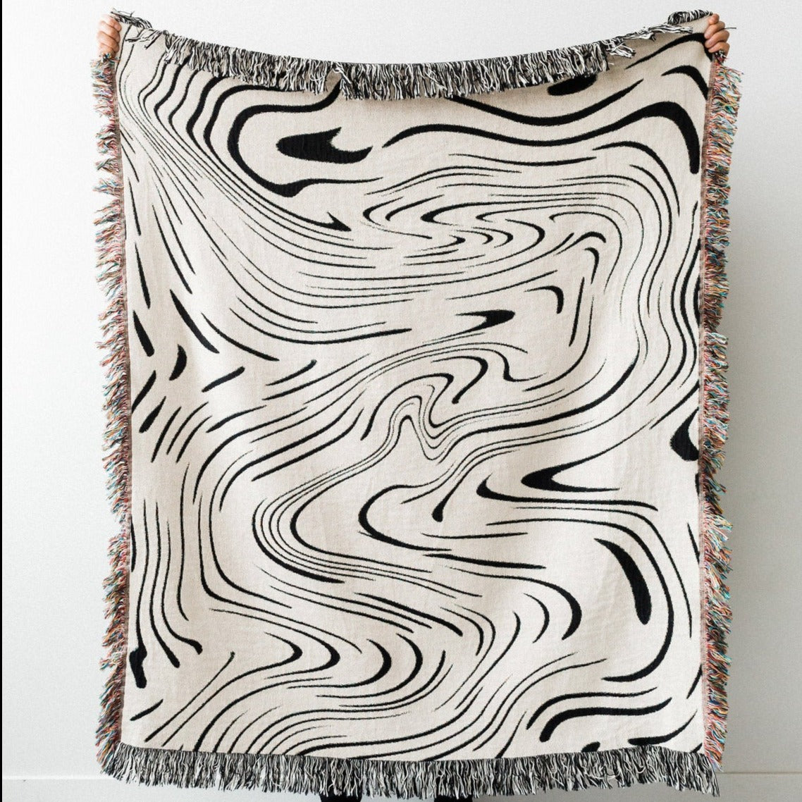 Casual Wave Throw Blanket