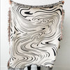 Casual Wave Throw Blanket in cozy design4