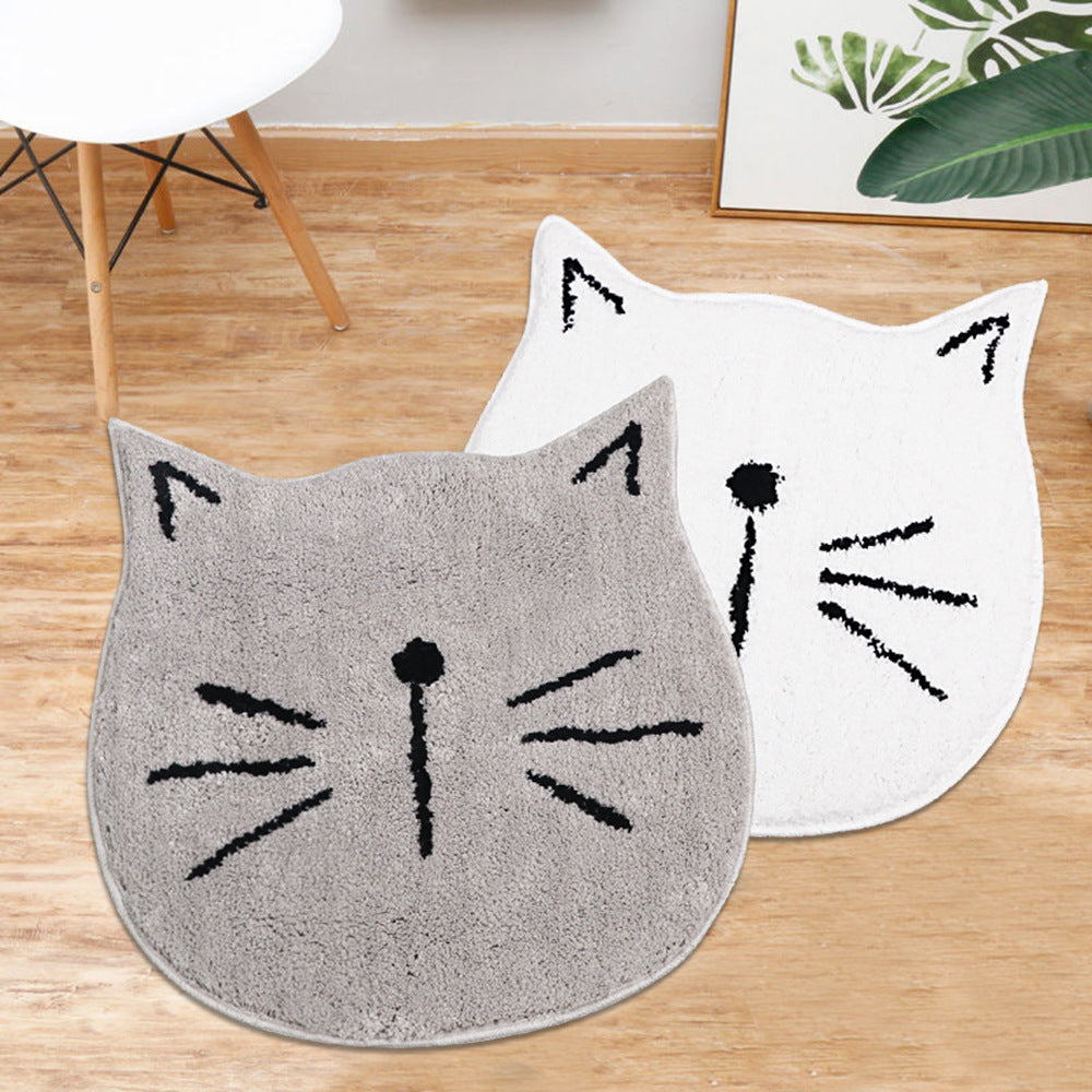 Cat Meow Floor Mat with playful design0