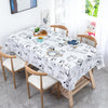 Cat waterproof white tablecloth for dining5