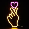 Hand Giving Love Neon Sign Light