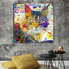 Cat Abstract Oil Painting Wall Art1
