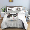 3D Kitten Bedding Set with cute kitten graphics0