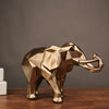 Abstract Gold Elephant Statue