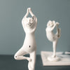 Yoga Cat Resin Art Figurine