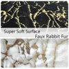 Gold Marble Fluffy Carpet
