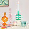 Colorful Taper Glass Candle Holder