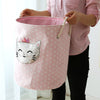 Foldable Cat Face Laundry Basket