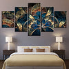5 Pieces Abstract Flower Wall Art