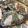 Cozy cat print leisure blanket1