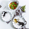 Charming Black Cat Tail Ceramic Dinnerware Set for Modern Home2