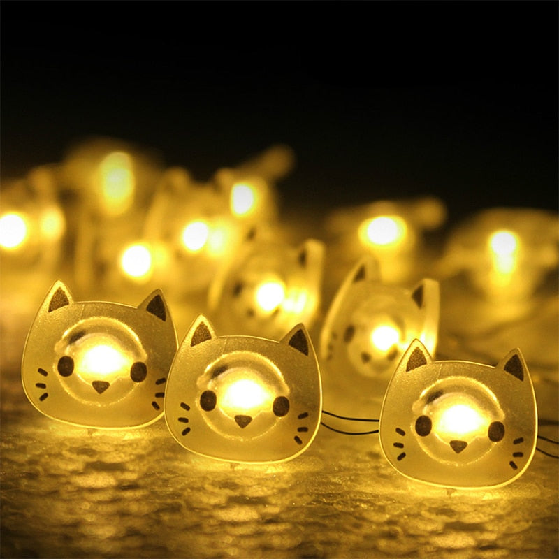Cat Shape LED String Light for festive decoration3