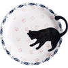 Charming Black Cat Tail Ceramic Dinnerware Set for Modern Home0