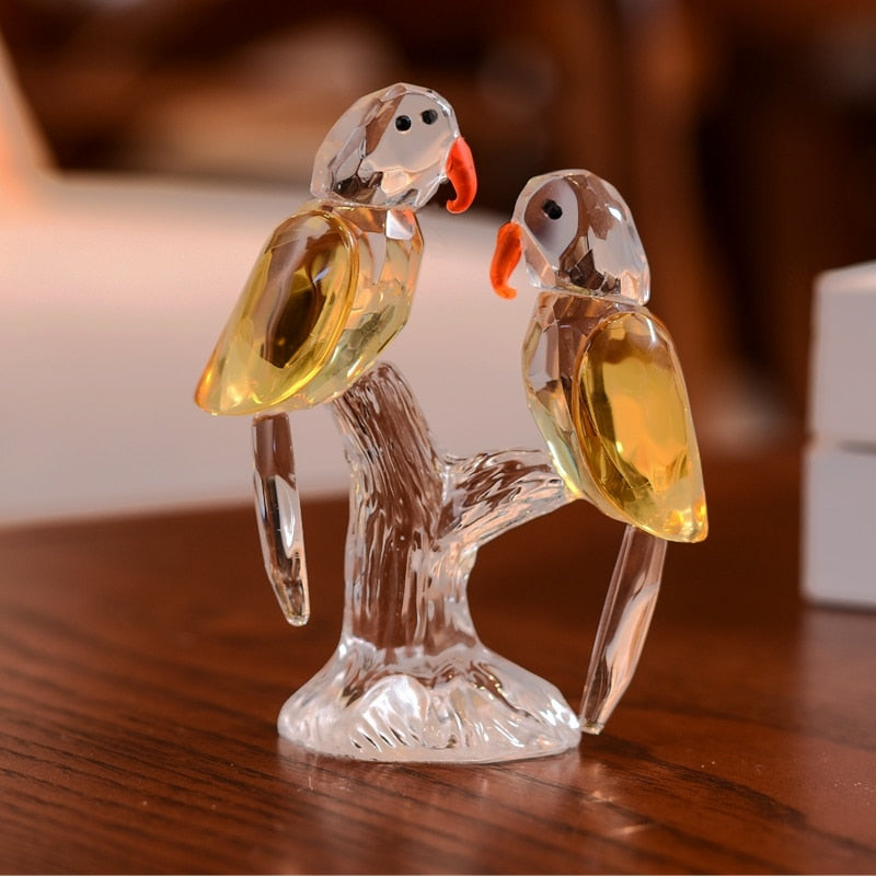 Crystal Birds Figurine