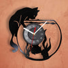 Cat Catching Fish LED Wall Clock for home decor3