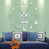 3D Cats Dogs DIY Wall Clock for home decoration5