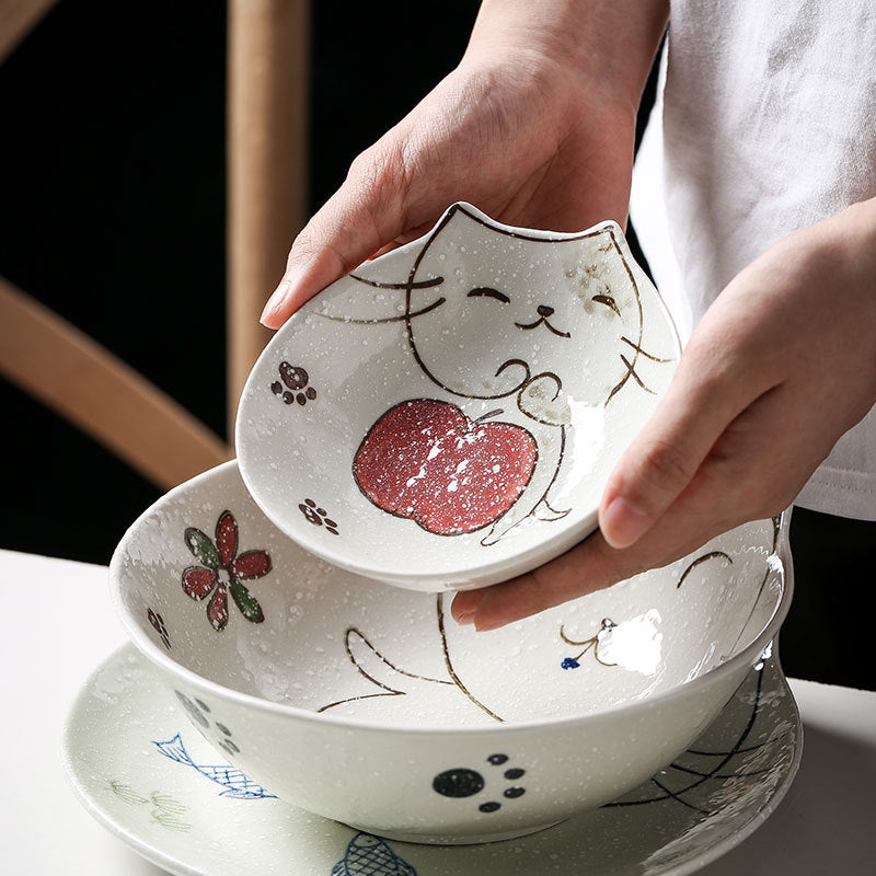 Cute Cat Ceramic Plate/Bowl