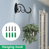 Cat Hollow Iron Wall Hook - Decorative Black Hanging Basket Holder2