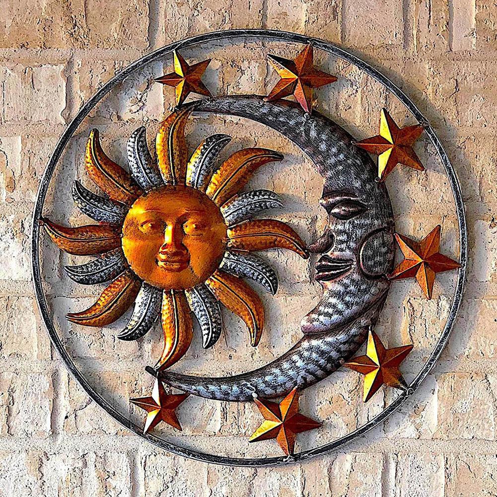 Sun Moon Star Wall Plaque