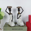 African Design Resin Candle Holders