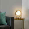 Gold Round LED Table Lamp