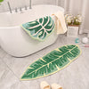 Modern Leaf Bath Mat