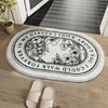 Life Quote Oval Carpet
