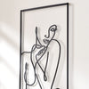 Abstract Female Iron Wall Hanging