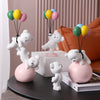 Balloon White Bear/Rabbit Figurines