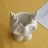 Ceramic Art Holding Face Vase